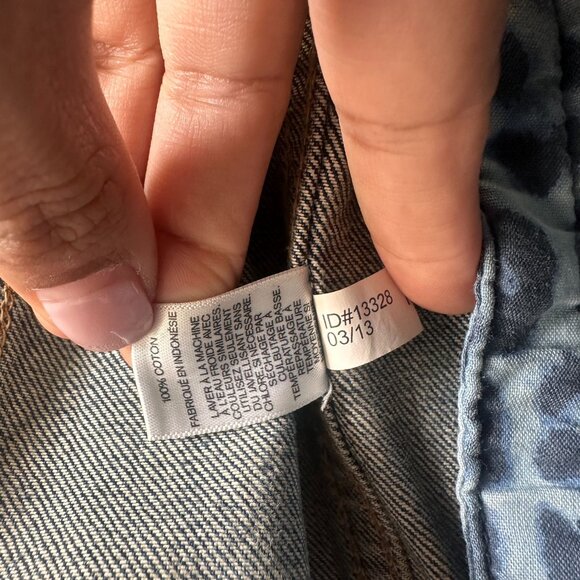 Express Denim Jean Vest Sleeveless Button-Down Blue Wash Size S - Picture 6 of 6